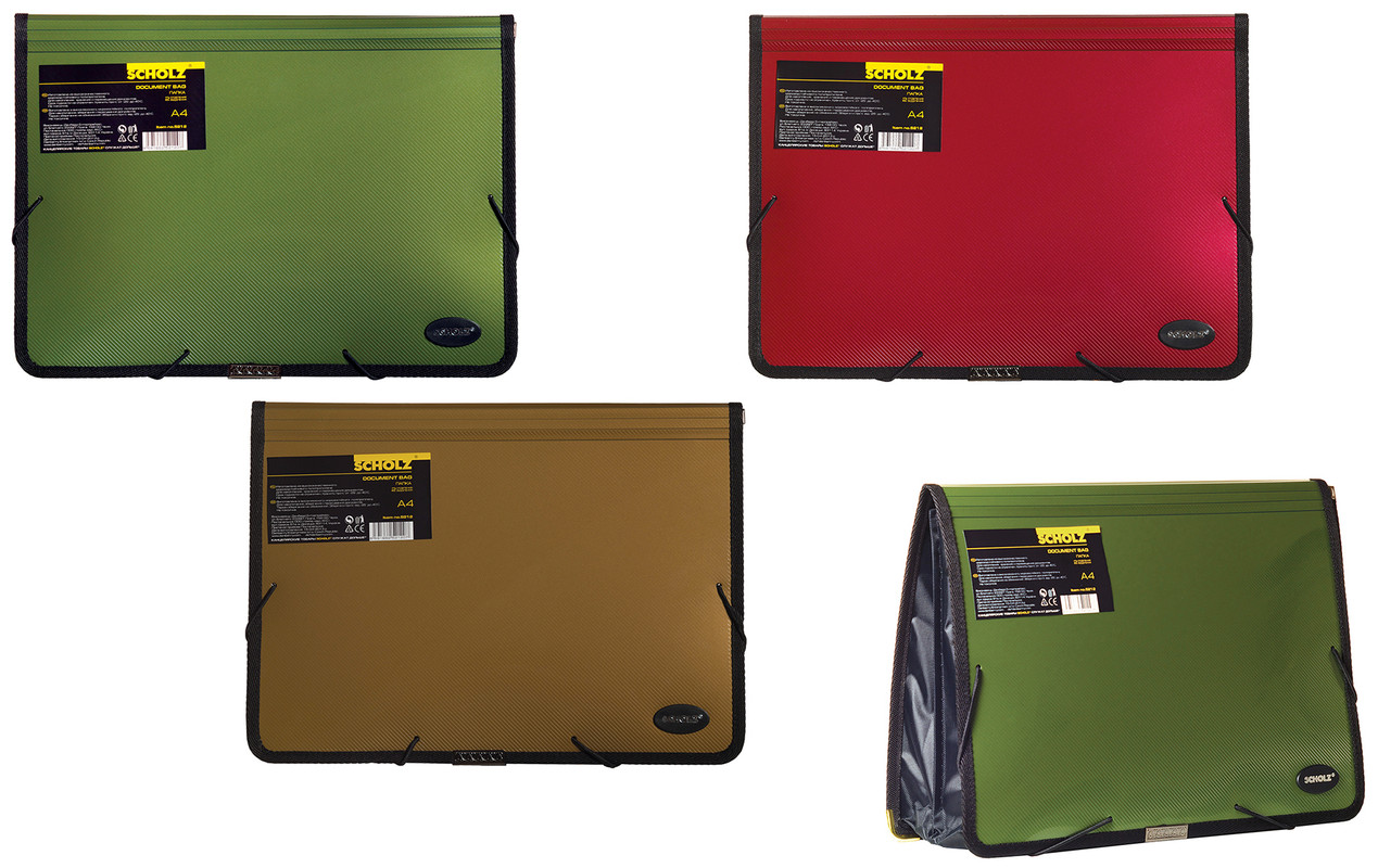 Папка на гумках SCHOLZ (5212SCH), 750мкм, A4, 1000 арк., 2 відділення